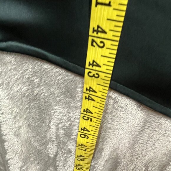 AYR Coat Jacket Womens Size Small Dark Green Satin Pockets - Picture 9 of 9